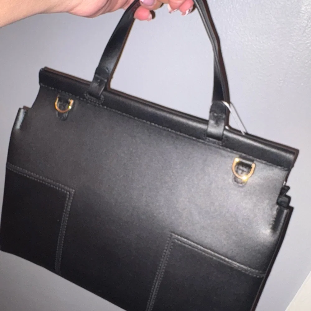 Tory Burch Black Leather Satchel - Picture 2 of 5